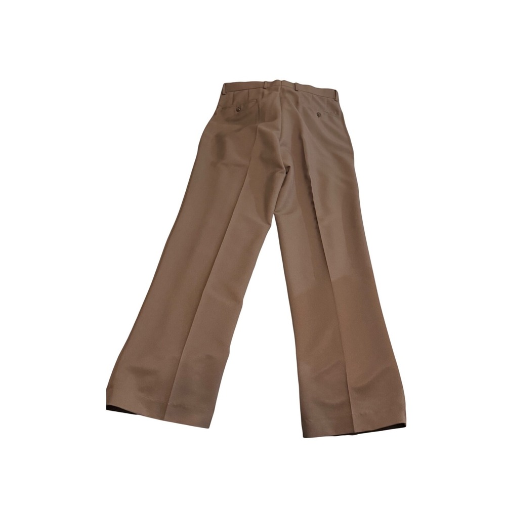 J.Ferrar Modern Fit Khaki Dress Pants‎ Men 34x34 Flat Front Polyester